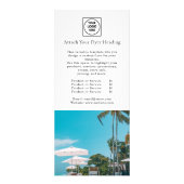 Modernes Minimalistisches Logo | Clean Business Ma Werbekarte (Hinten)