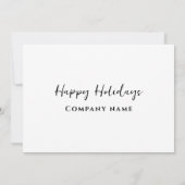 Modernes, minimalistisches Logo-Cocktail Party Einladung (Rückseite)