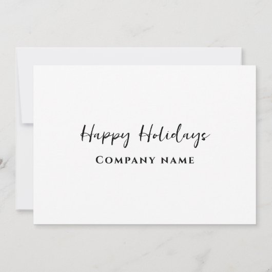 Modernes, minimalistisches Logo-Cocktail Party Einladung (Rückseite)