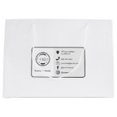 Modernes Minimalistisches Logo | Custom Icons Soci Große Geschenktüte (Vorderseite)