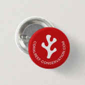 Modernes Minimalistisches Logo für die Werbung in Button (Vorne & Hinten)