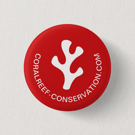 Modernes Minimalistisches Logo für die Werbung in Button (Vorderseite)
