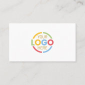 Modernes Minimalistisches Logo für Schwarz-weiße U Visitenkarte (Vorderseite)