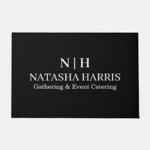 Modernes minimalistisches Logo Geschäftsfußmatte