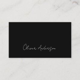 Modernes, minimalistisches Logo in schwarz und wei Visitenkarte