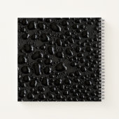 Modernes Minimalistisches Logo Stilvolle Schwarze  Notizblock (Rückseite)