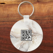Modernes Minimalistisches Marmortexturüberlagerung Schlüsselanhänger (Rückseite)