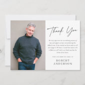 Modernes, Minimalistisches Memorial Foto Vielen Da Einladung (Vorderseite)