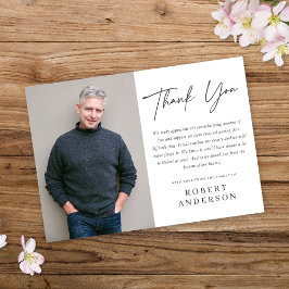 Modernes, Minimalistisches Memorial Foto Vielen Da Einladung