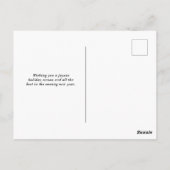 Modernes Minimalistisches MERRY Foto Postkarte (Rückseite)