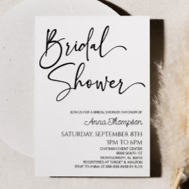 Modernes Minimalistisches Minimales einfaches Brau Einladung