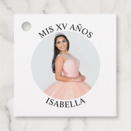 Modernes Minimalistisches Mis XV Años Foto Geschenkanhänger