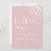 Modernes Minimalistisches modernes Brautparty Einladung (Vorderseite)