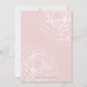 Modernes Minimalistisches modernes Brautparty Einladung (Rückseite)