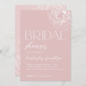 Modernes Minimalistisches modernes Brautparty Einladung (Vorne/Hinten)