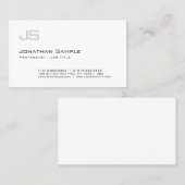 Modernes, Minimalistisches Monogramm-Berufliches E Visitenkarte (Vorne/Hinten)