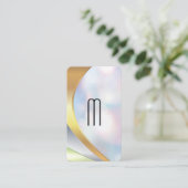 Modernes minimalistisches Monogramm | Boke Visitenkarte (Stehend Vorderseite)