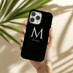 Modernes Minimalistisches Monogramm iPhone 16 Pro Max Hülle<br><div class="desc">Dieses iPhone 16 Gehäuse bietet eine perfekte Balance von Stil und Funktionalität mit seinem einfachen, modernen Design. Das Kernstück ist ein minimalistisches Monogramm mit klaren Linien und einem kühlen, zeitgenössischen Schriftart. Unter dem Monogramm wird Ihr Vorname elegant dargestellt, was der Ästhetik eine persönliche und dennoch subtile Touch verleiht. Der Fall...</div>