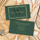 Modernes, Minimalistisches Monogramm-Elegant Visitenkarte