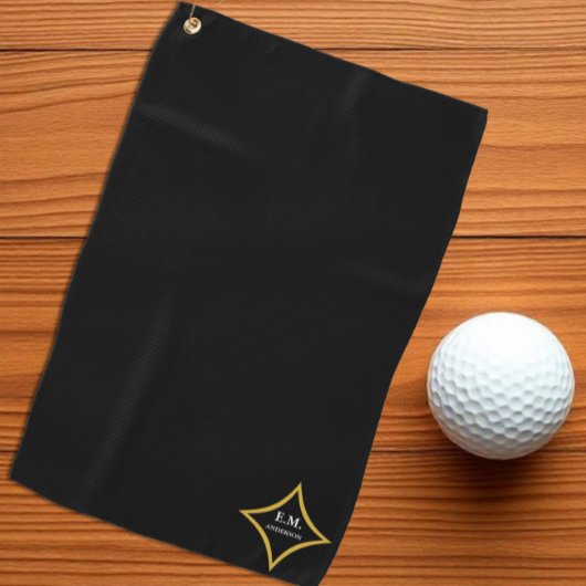 Modernes Minimalistisches Monogramm Golfhandtuch