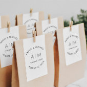 Modernes, Minimalistisches Monogramm Gummistempel