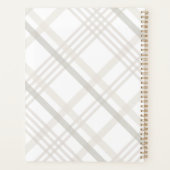 Modernes Minimalistisches Monogramm Initial Elegan Planer (Rückseite)