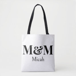 Modernes Minimalistisches Monogramm Moderne Luxus  Tasche