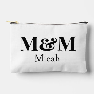 Modernes minimalistisches Monogramm Moderne Luxus Zubehörtasche