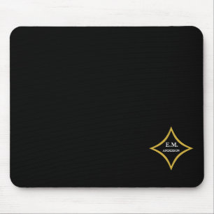 Modernes Minimalistisches Monogramm Mousepad