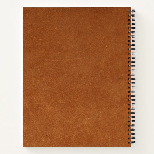 Modernes Minimalistisches Monogramm Notizblock (Rückseite)