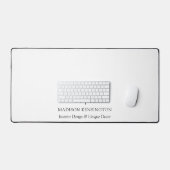 Modernes Minimalistisches Monogramm- oder Add-Logo Schreibtischunterlage (Tastatur & Maus)