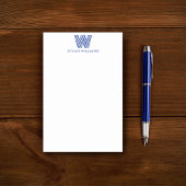 Modernes Minimalistisches Monogramm Post-it Klebezettel