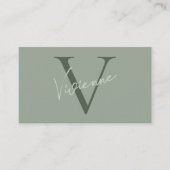 Modernes minimalistisches Monogramm Professionelle Visitenkarte (Vorderseite)