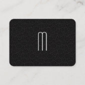 Modernes Minimalistisches Monogramm Swirbelmuster Visitenkarte (Vorderseite)
