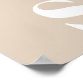 Modernes Minimalistisches Monogramm-Telefonbuch Poster (Ecke)