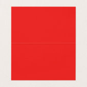 Modernes Minimalistisches Monogramm Weißes Rot gek Visitenkarten (Innenseite Aufgefaltet)