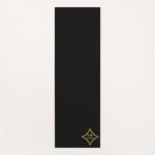 Modernes Minimalistisches Monogramm Yogamatte (Vorderseite)