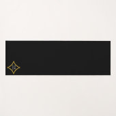 Modernes Minimalistisches Monogramm Yogamatte (Vorderseite (Horizontal))