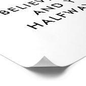 Modernes Minimalistisches Motivierend Angebot Poster (Ecke)