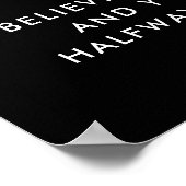 Modernes Minimalistisches Motivierend Angebot Poster (Ecke)