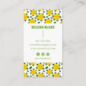 Modernes, Minimalistisches Muster Visitenkarte (Rückseite)