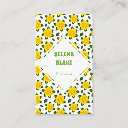 Modernes, Minimalistisches Muster Visitenkarte (Vorderseite)