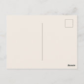 Modernes Minimalistisches Muttertagsdesign Postkarte (Rückseite)