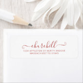 Modernes Minimalistisches Nachname Script Calligra (Insitu)