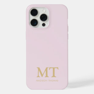 Modernes minimalistisches Namensinitial-Monogramm iPhone 15 Pro Max Hülle