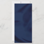 Modernes Minimalistisches Navy Blue & Gold Herzlic (Rückseite)