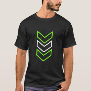 Modernes minimalistisches Neon-Chevron-Grafik-T-Sh T-Shirt