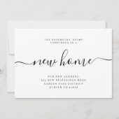 Modernes, minimalistisches neues Zuhause Ankündigung (Vorderseite)