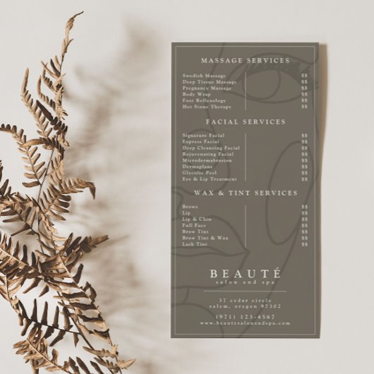 Modernes Minimalistisches neutrales Wellness-Cente