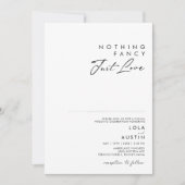 Modernes Minimalistisches Nichts Extravagant nur L Einladung (Vorderseite)